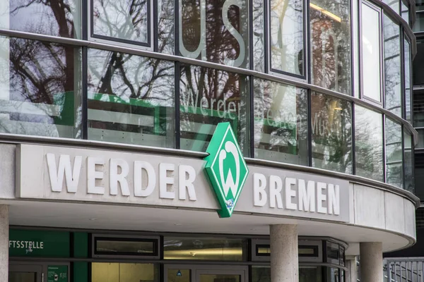 Bremen Alemania Emblema Del Club Fútbol Deportivo Alemán Werder Bremen —  Fotos de Stock