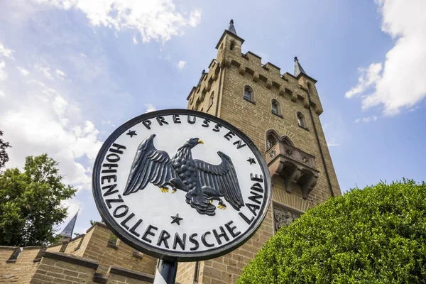 Burg Hohenzollern Hrad Centrální Bádensko Württembersko Německo Rodové Sídlo Císařské — Stock fotografie