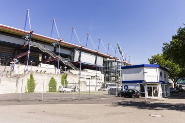 Karlsruhe, Almanya. Wildparkstadion, bir futbol stadyumu ev futbol kulübü Karlsruher Sc