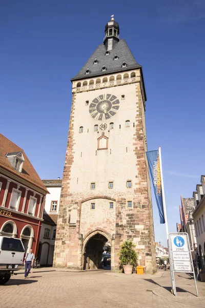 Speyer Niemcy Stary Brama Altpoertel Średniowieczny Zachodniej Bramie Miasta Speyer — Zdjęcie stockowe