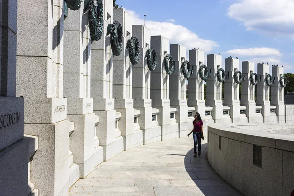 Washington Ulusal Kinci Dünya Savaşı Anıtı Silahlı Kuvvetler Sivil Olarak — Stok fotoğraf