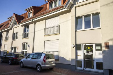 Walldorf, Almanya. Hotel Villa Verde, Hirschstrasse Konuk evi (Gastehaus) ana cephe
