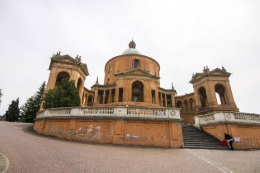 Madonna di San Luca Bazilikası kilise Bologna, Kuzey İtalya'nın kutsal ana cephe