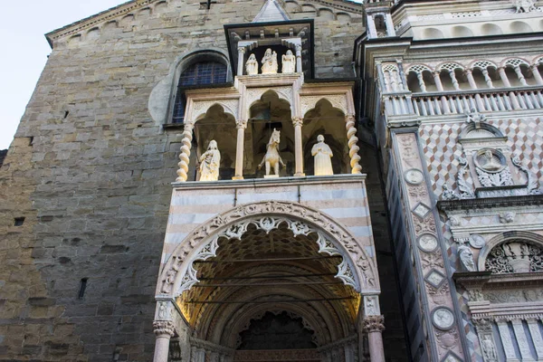 Monumentos Ciudad Alta Bérgamo Italia Duomo Catedral Basílica Santa Maria — Foto de Stock