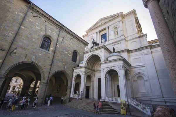 Emlékei Citta Felső Város Alta Bergamo Olaszország Dóm Katedrális Basilica — Stock Fotó