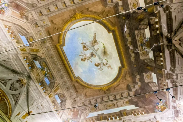 Fresky Uvnitř Svatyně Madonna San Luca Bazilika Bologni Severní Itálie — Stock fotografie