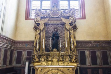 Basilica of San Petronio içinde Bologna, Emilia Romagna, Kuzey İtalya'daki Ana Kilisesi