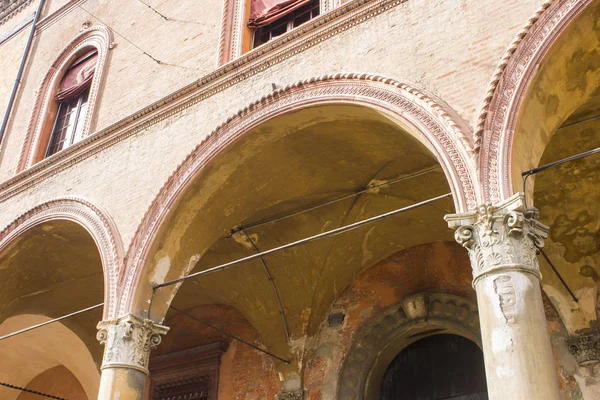 Árkádos Középkori Város Bologna Olaszország Része Unesco Feltételes Felsorolja Világörökség — Stock Fotó