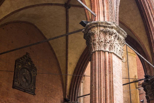 Los Pórticos Ciudad Medieval Bolonia Italia Parte Las Listas Tentativas — Foto de Stock