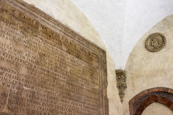 Détails Une Maison Une Plaque Bologne Italie Nord — Photo