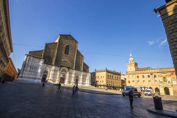 Basiliek Van San Petronio Hoofdkerk Van Bologna Emilia Romagna Noord — Stockfoto
