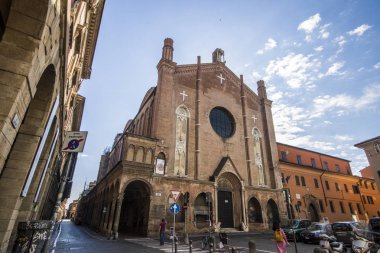 Basilica San Giacomo Maggiore, Bologna, Emilia Romagna, İtalya, bir manastır Augustinerinnen friars hizmet bölgesinin tarihi bir Roma Katolik Kilisesi
