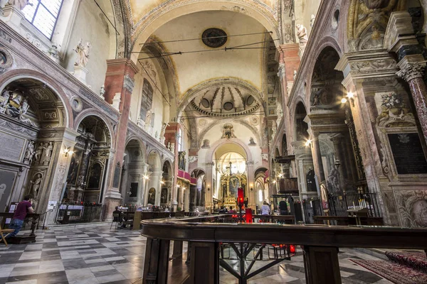 Basílica San Giacomo Maggiore Una Histórica Iglesia Católica Bolonia Región — Foto de Stock
