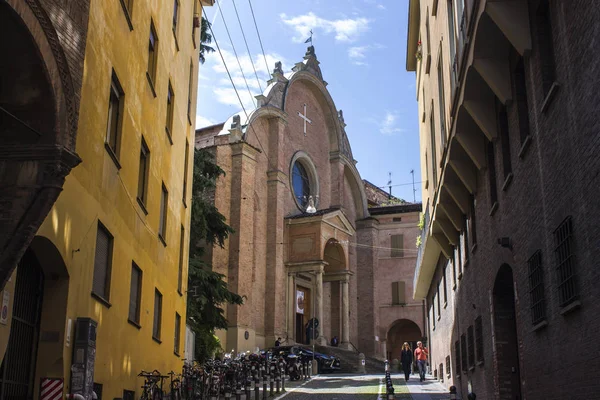 Utcákon Bologna Fővárosa Legnagyobb Városa Emilia Romagna Régióban Észak Olaszország — Stock Fotó