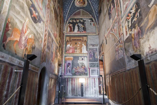 Freski Kaplicy Świętego Jana Chiesa Dei Domenicani Kościół Dominikanów Bolzano — Zdjęcie stockowe