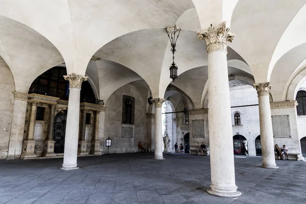 Palazzo Della Loggia Palacio Renacentista Brescia Italia Actual Sede Del — Foto de Stock