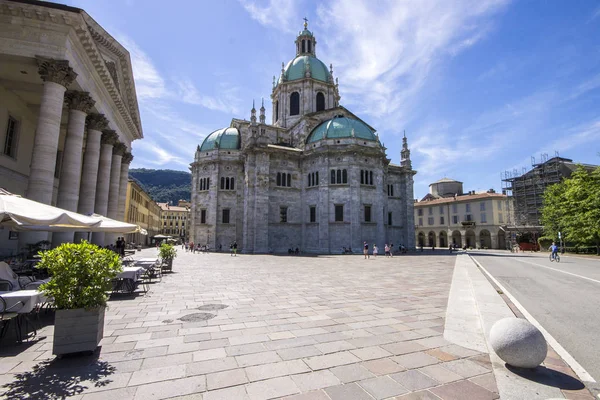Comon Katedraali Cattedrale Santa Maria Assunta Duomo Como Yleisesti Kuvattu — kuvapankkivalokuva