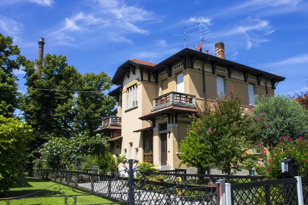 Crespi Adda Assentamento Histórico Lombardia Itália Grande Exemplo Das Cidades — Fotografia de Stock