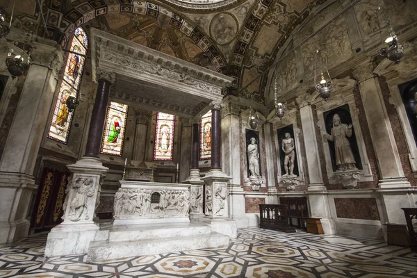 Kathedraal Van Genua Italiaans Duomo Genova Cattedrale San Lorenzo Een — Stockfoto