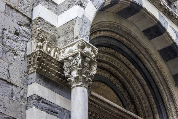 Duomo Genova Italiano Duomo Genova Cattedrale San Lorenzo Una Cattedrale — Foto Stock