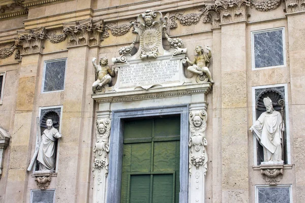 Chiesa Del Gesu Dei Santi Ambrogio Andrea Барочная Церковь Центре — стоковое фото