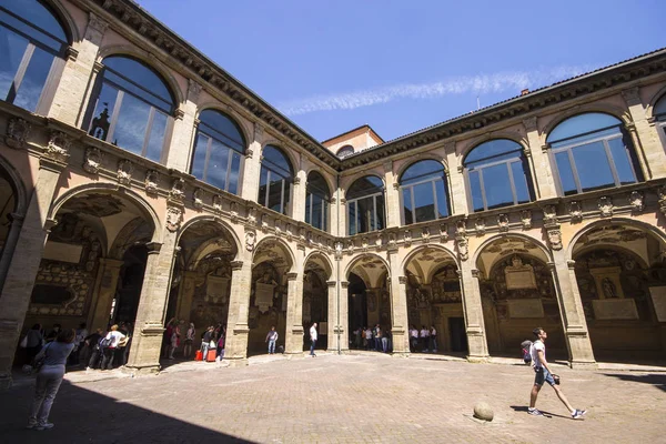 Archiginnasio Bolonia Una Vez Edificio Principal Universidad Bolonia Italia — Foto de Stock