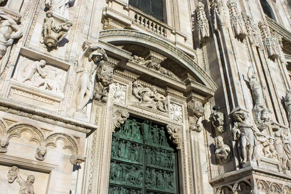 Duomo Milano Cattedrale Gotica Chiesa Più Grande Italia Quinta Mondo — Foto Stock
