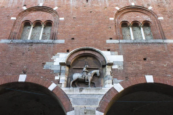 Monumentos Piazza Dei Mercanti Plaza Los Comerciantes Antiguo Centro Ciudad — Foto de Stock