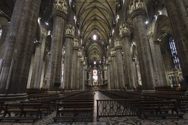 Milano Katedrali Gotik Katedrali Talya Büyük Kilisesi Dünyanın Beşinci Büyük — Stok fotoğraf