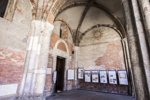 Basilikaen Sant Ambrogio Ældste Kirker Milano - Stock-foto