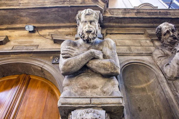 Casa Degli Omenoni Historic Palace Milan Designed Sculptor Leone Leoni — Stock Photo, Image