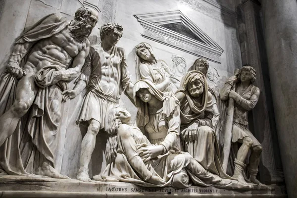 Grupo Escultórico Mármol Jacopo Sansovino Basílica San Antonio Padua Véneto — Foto de Stock