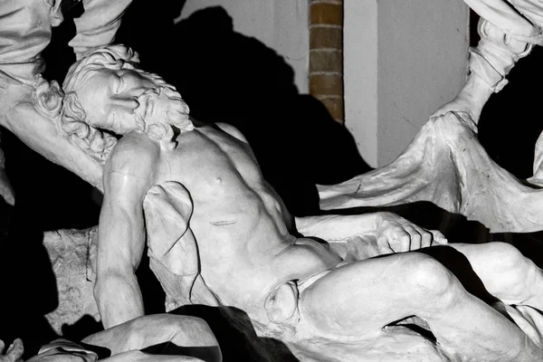 Lamentazione Cristo Compianto Sul Cristo Morto Gruppo Scultoreo Domenico Reti — Foto Stock