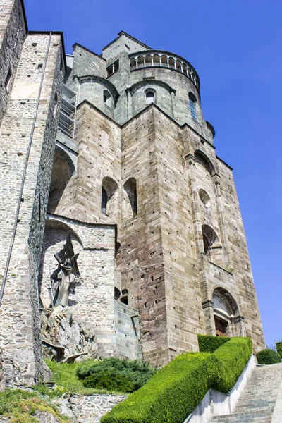 Sacra San Michele Complejo Religioso Monte Pirchiriano Cerca Turín Italia — Foto de Stock