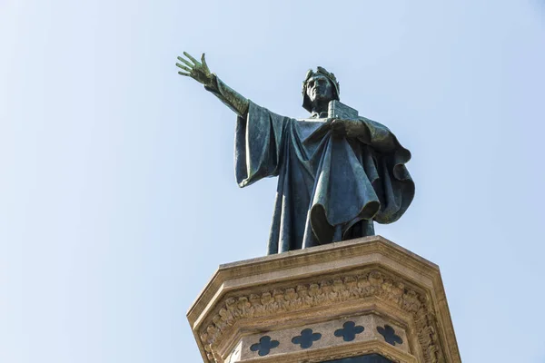 Denkmal Für Dante Alighieri Der Italienischen Stadt Trento Erbaut 1896 — Stockfoto