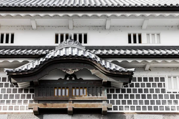 Details Des Hashizume Mon Tsuzuki Yagura Wachturms Der Kanazawa Burg — Stockfoto