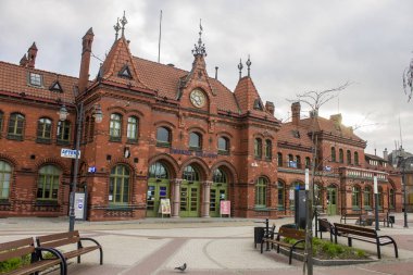 Malbork Polonya şehir Ana Tren İstasyonu