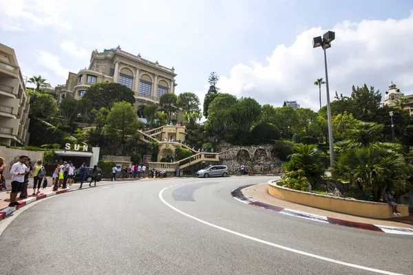 Fairmont Hairpin Loews Curve Famous Section Monaco Grand Prix Slowest — Stock Photo, Image