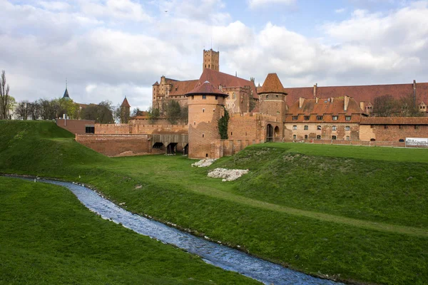 Zamek Krzyżacki Malborku Dziedzictwo Unesco 1997 Roku — Zdjęcie stockowe