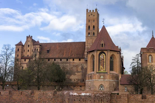 Zamek Krzyżacki Malborku Dziedzictwo Unesco 1997 Roku — Zdjęcie stockowe