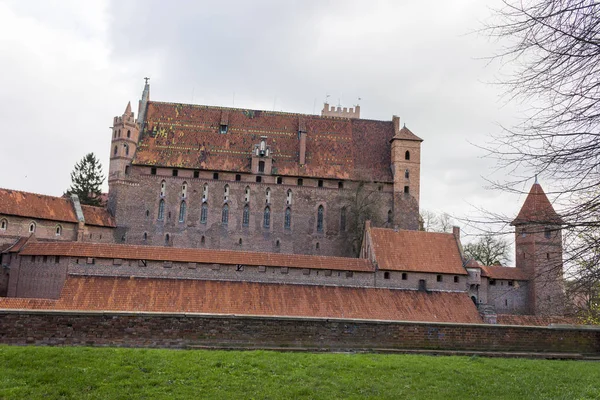 Zamek Krzyżacki Malborku Dziedzictwo Unesco 1997 Roku — Zdjęcie stockowe