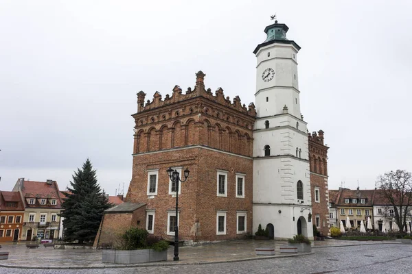 Sandomierz Town Hall Ratusz Zsgih Polsce Zbudowany Xiv Wieku — Zdjęcie stockowe