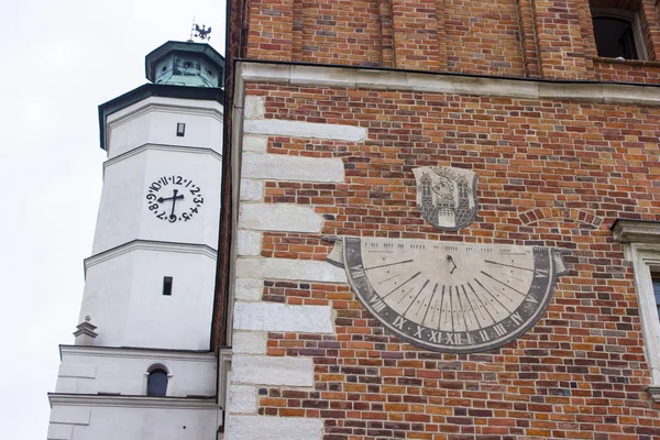 Het Sandomierz Stadhuis Ratusz Sandomierzu Polen Gebouwd 14E Eeuw — Stockfoto