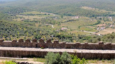 Portekizce şehir Evora Monte, Estremoz duvarlarından Alentejo alanlarının sayısı