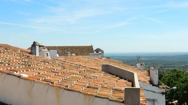 Views Alentejo Fields Walls Portuguese Town Evora Monte Estremoz — Stock Photo, Image