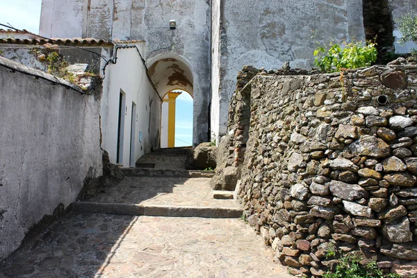 Streets Houses Evora Monte Walled Town Alentejo Region Portugal — Stock Photo, Image