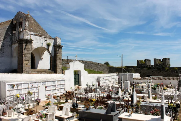 Cemitério Igreja Évora Monte Uma Cidade Portuguesa Região Alentejo — Fotografia de Stock