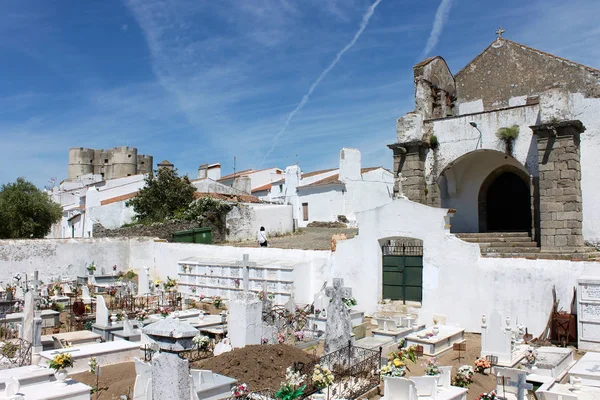 Cemitério Igreja Évora Monte Uma Cidade Portuguesa Região Alentejo — Fotografia de Stock