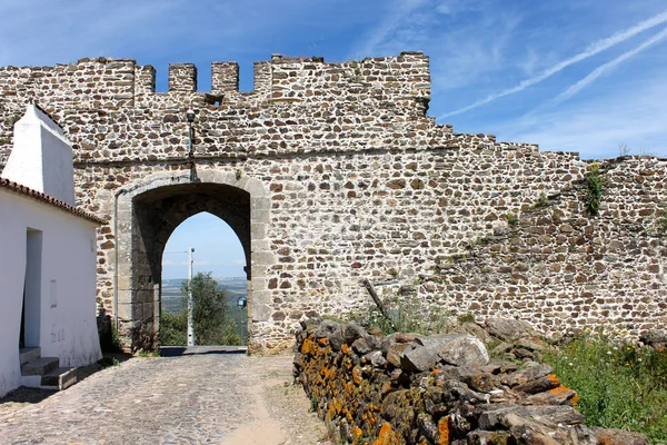 Väggar Och Befästningar Evora Monte Muromgärdad Stad Regionen Alentejo Portugal — Stockfoto