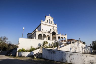 Leiria, Portugal. The Santuario de Nossa Senhora da Encarnacao (Sanctuary of Our Lady of the Incarnation) clipart